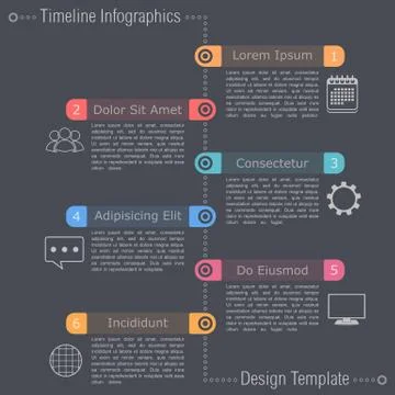 Timeline Infographics Stock Illustration
