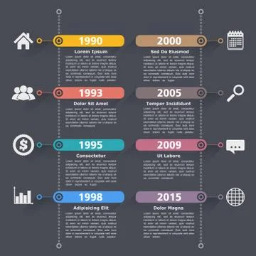 Timeline Infographics Stock Illustration