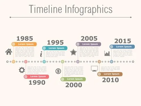 Timeline Infographics Stock Illustration