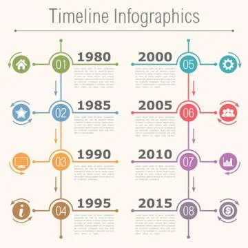 Timeline Infographics Stock Illustration