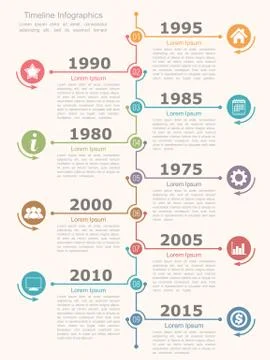 Timeline Infographics Stock Illustration