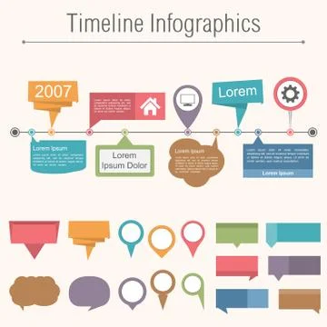 Timeline Infographics Stock Illustration