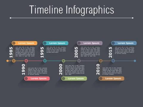 Timeline Infographics Stock Illustration