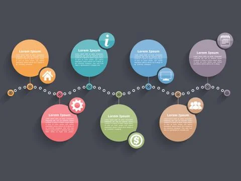Timeline Infographics Stock Illustration