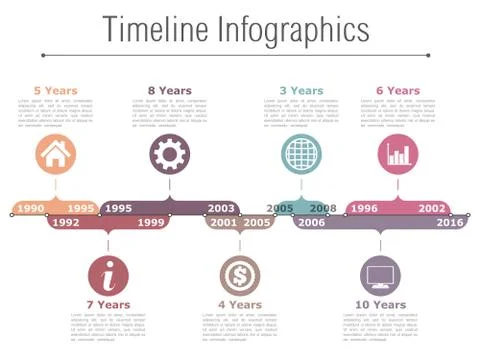 Timeline Infographics Stock Illustration