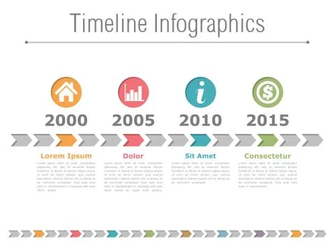 Timeline Infographics Stock Illustration