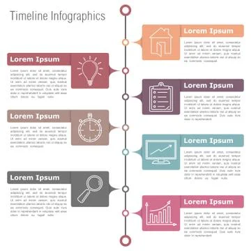 Timeline Infographics Stock Illustration