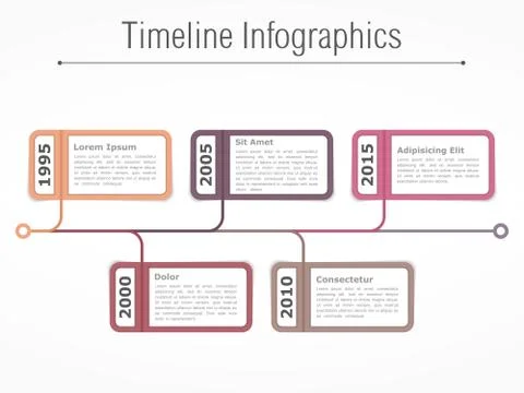 Timeline Infographics Stock Illustration