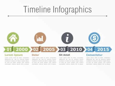 Timeline Infographics Stock Illustration