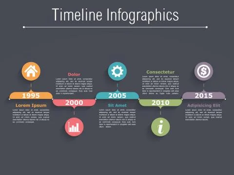 Timeline Infographics Stock Illustration