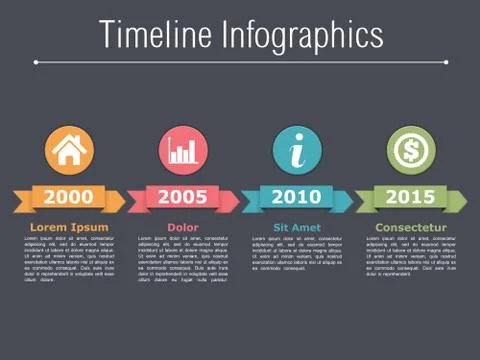 Timeline Infographics Stock Illustration
