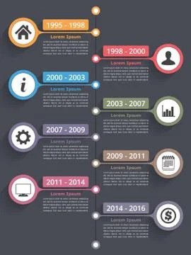 Timeline Infographics Stock Illustration