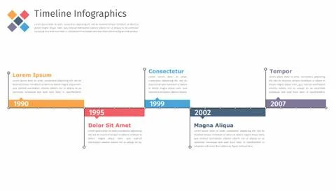 Timeline Infographics Stock-Illustration