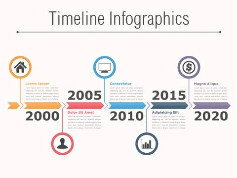 Timeline Infographics Stock Illustration