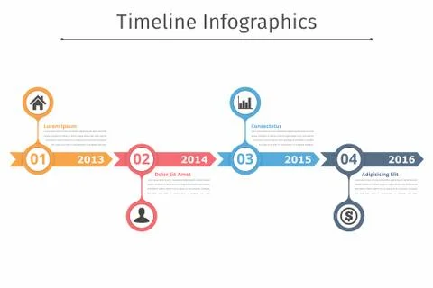 Timeline Infographics Stock Illustration