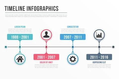 Timeline Infographics Stock Illustration