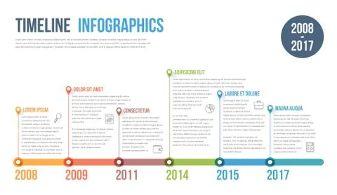 Timeline Infographics Stock Illustration