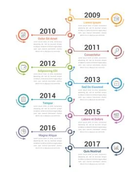 Timeline Infographics Stock Illustration
