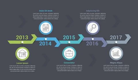 Timeline Infographics Stock Illustration