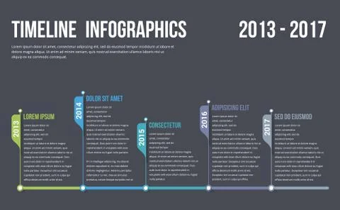 Timeline Infographics Stock Illustration