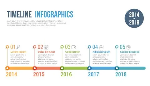 Timeline Infographics Stock Illustration