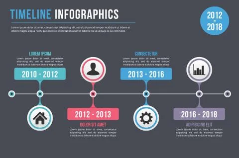 Timeline Infographics Stock Illustration