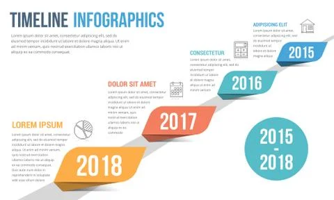Timeline Infographics Stock Illustration