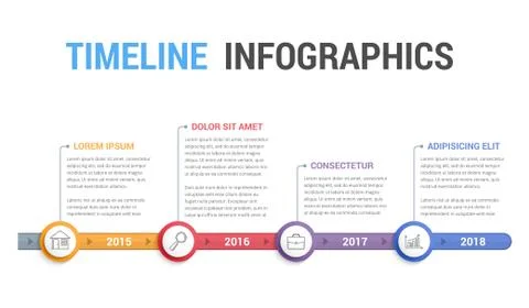 Timeline Infographics Stock Illustration
