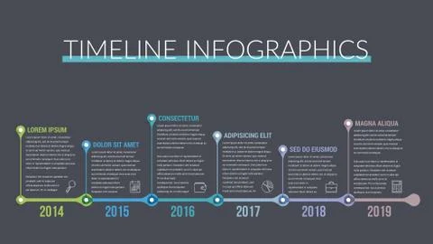Timeline Infographics Stock Illustration