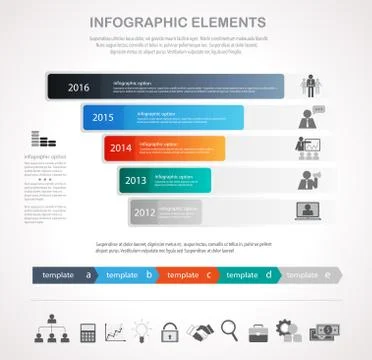 Timeline infographics Stock Illustration