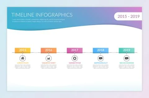 Timeline Infographics Stock Illustration