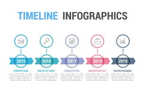 Timeline Infographics Stock Illustration