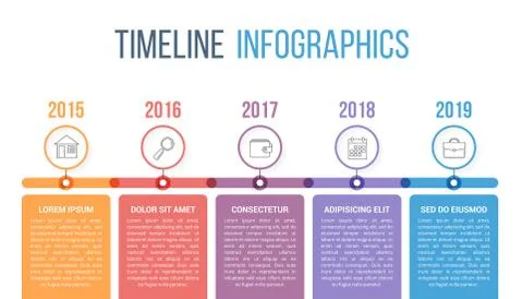 Timeline Infographics Stock Illustration