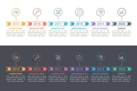 Timeline Infographics Stock Illustration