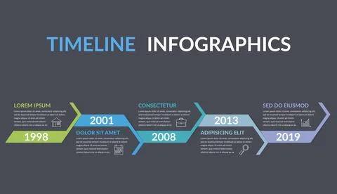 Timeline Infographics Stock Illustration