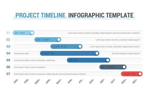 Timeline Infographics Illustrazione stock
