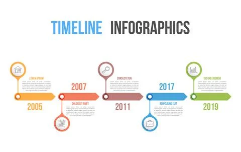 Timeline Infographics Stock Illustration