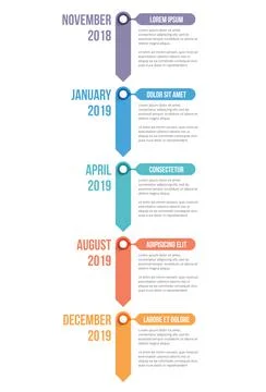 Timeline Infographics Illustrazione stock