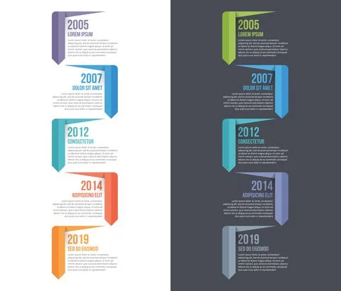 Timeline Infographics Stock Illustration