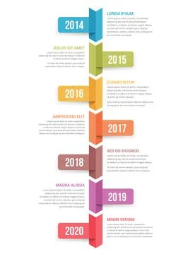 Timeline Infographics Stock Illustration