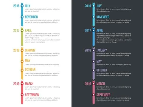 Timeline Infographics Stock Illustration