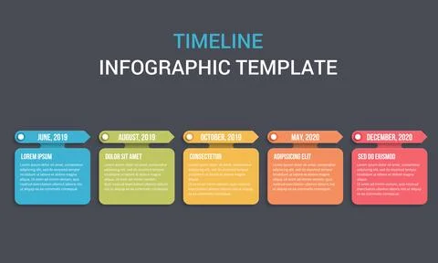 Timeline Infographics Stock Illustration