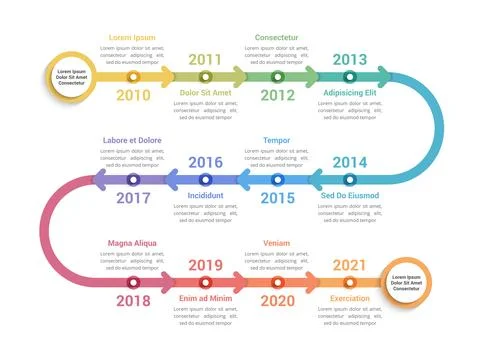 Timeline Infographics Stock Illustration