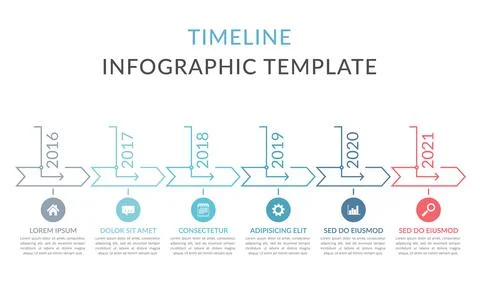 Timeline Infographics Stock Illustration