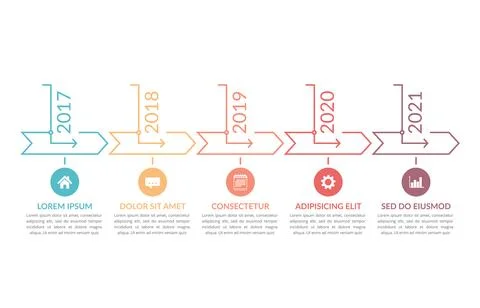 Timeline Infographics Stock Illustration
