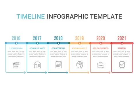 Timeline Infographics Stock Illustration
