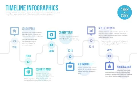 Timeline Infographics イラスト素材