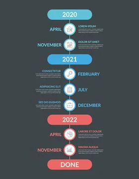 Timeline Infographics Stock Illustration