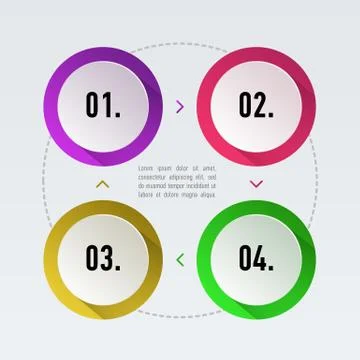 Timeline infographics set vector illustration. Marketing icons and template Stock Illustration