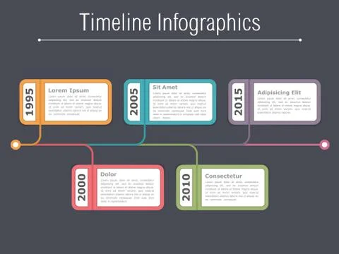 Timeline Infographics Template Stock Illustration